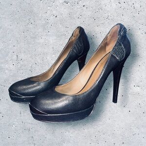 Bottega Venetta Calf Leather Black Pumps / Womens Size 39.5 (U.S. Size 9